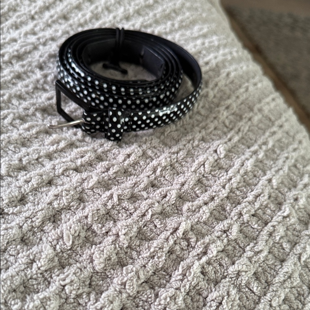 Polka Dot Black Belt